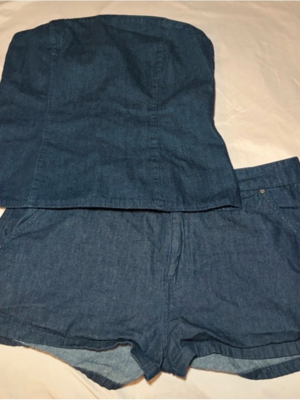 Zara Dark Denim Blue Men's Jean Shorts